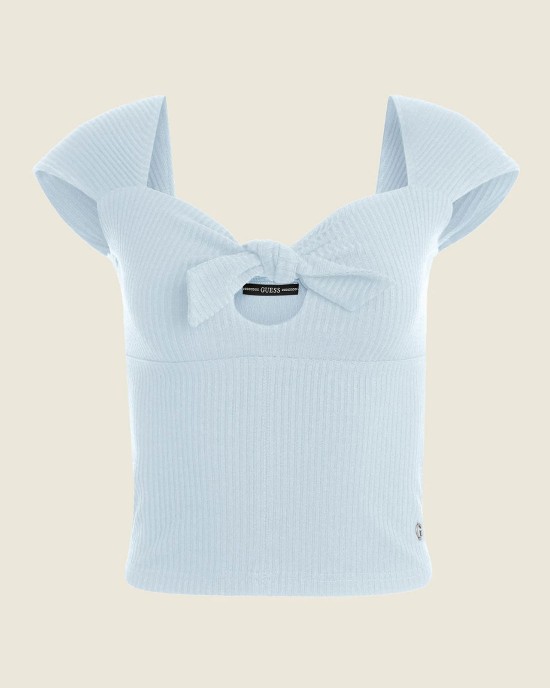 Eco Blue Valeriana Tie Top Eco Blue Valeriana Tie Top