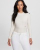 White Melodie Long Sleeve Knit Top