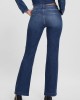 Eco Mid-Rise Bootleg Cut Chain Denim Jeans in Dark Wash Eco Mid-Rise Bootleg Cut Chain Denim Jeans in Dark Wash