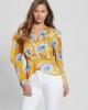Golden Bloom Print Lorenza Top Golden Bloom Print Lorenza Top