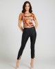 Orange Butterfly Print Cassia Twist Top Orange Butterfly Print Cassia Twist Top
