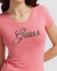 Eco Pink Rhinestone Logo T-Shirt Eco Pink Rhinestone Logo T-Shirt