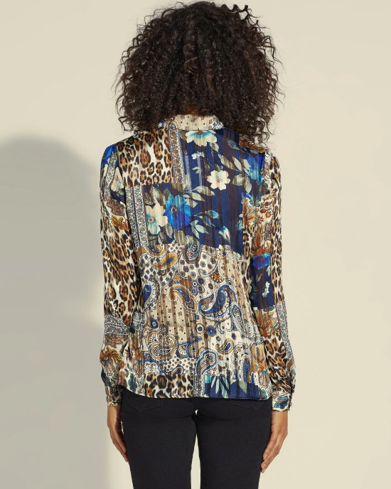 Patchwork Print Georgie Shirt Patchwork Print Georgie Shirt