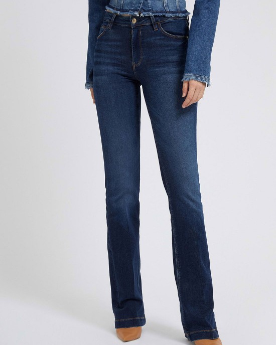 Eco Mid-Rise Slim Sexy Boot Denim Jeans In Carrie Dark Wash Eco Mid-Rise Slim Sexy Boot Denim Jeans In Carrie Dark Wash
