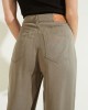 Eco High-Rise Straight Leg Denim Mom Jeans in Green Khaki Eco High-Rise Straight Leg Denim Mom Jeans in Green Khaki