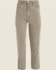 Eco High-Rise Straight Leg Denim Mom Jeans in Green Khaki Eco High-Rise Straight Leg Denim Mom Jeans in Green Khaki