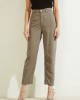 Eco High-Rise Straight Leg Denim Mom Jeans in Green Khaki Eco High-Rise Straight Leg Denim Mom Jeans in Green Khaki