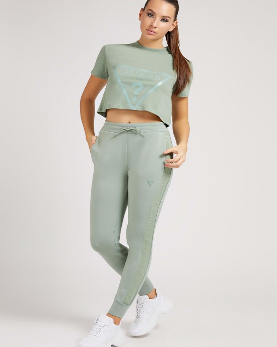 Eco Green Adele Logo Crop T-Shirt Eco Green Adele Logo Crop T-Shirt