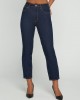 High-Rise Straight Leg Mom Denim Jeans In Authentic Dark Wash High-Rise Straight Leg Mom Denim Jeans In Authentic Dark Wash