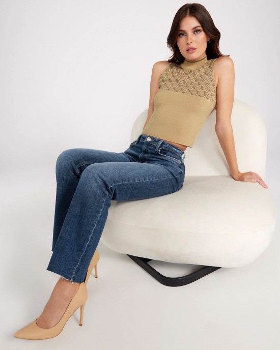 Mid-Rise Straight Leg 80s Denim Jeans In Etosha Wash Mid-Rise Straight Leg 80s Denim Jeans In Etosha Wash