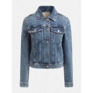 Blue Adoria Pearl Denim Jacket