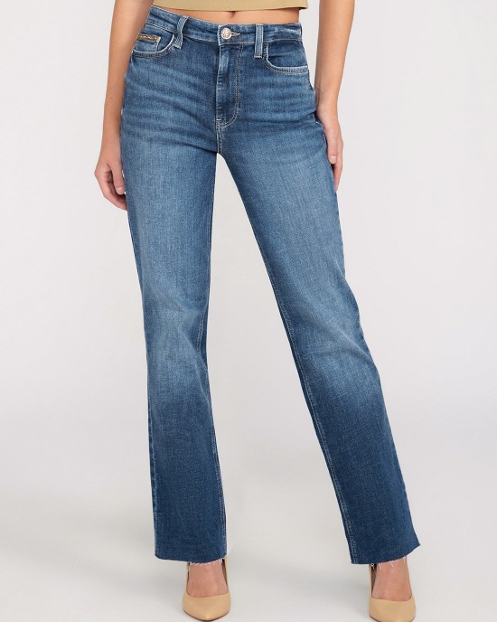 Mid-Rise Straight Leg 80s Denim Jeans In Etosha Wash Mid-Rise Straight Leg 80s Denim Jeans In Etosha Wash