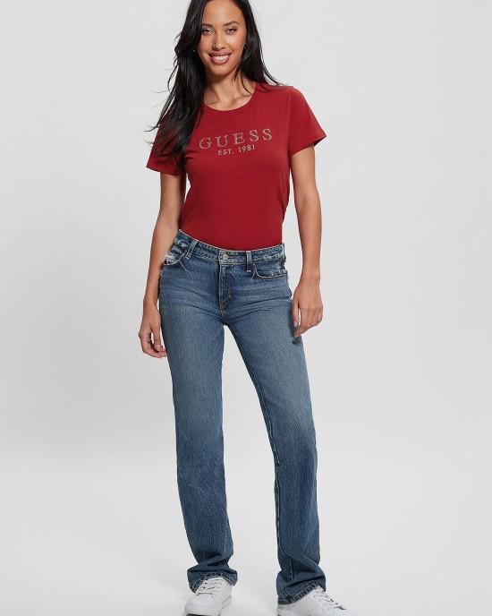 Eco Red 1981 Crystal Logo T-Shirt Eco Red 1981 Crystal Logo T-Shirt