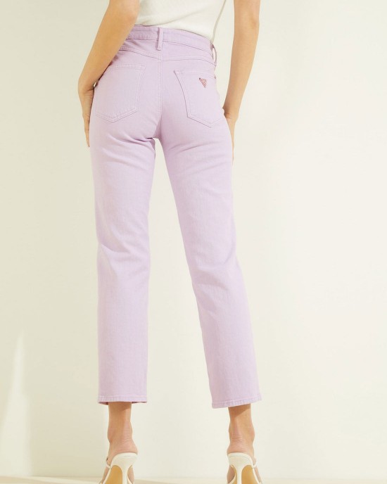 High-Rise 1981 Ankle Straight Leg Denim Jeans in Lavender Haze Wash High-Rise 1981 Ankle Straight Leg Denim Jeans in Lavender Haze Wash