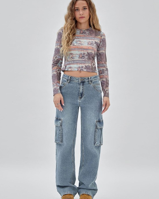 Guess Originals Ranch Vintage Long Sleeve Top