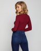 Eco Red Alexandra Logo Bodysuit Top Eco Red Alexandra Logo Bodysuit Top