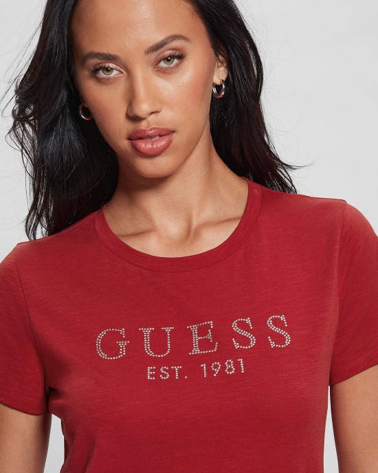 Eco Red 1981 Crystal Logo T-Shirt Eco Red 1981 Crystal Logo T-Shirt