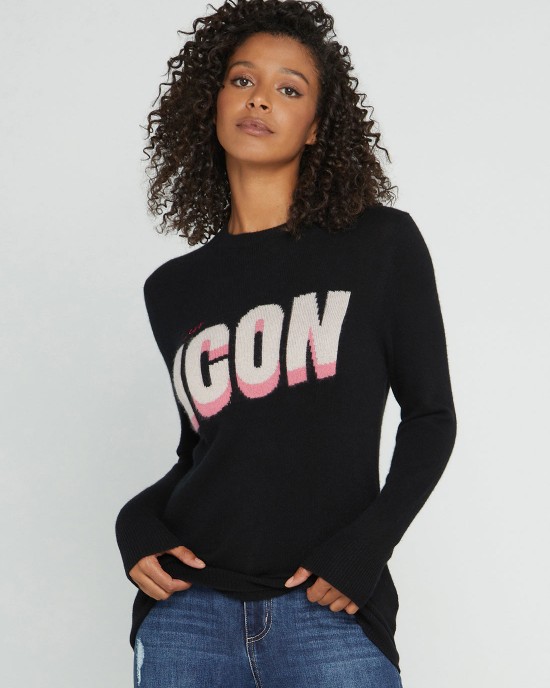 Eco Black Juliette Knit Top Eco Black Juliette Knit Top