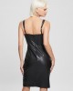 Eco Black Multi Reid Faux Leather Mini Dress Eco Black Multi Reid Faux Leather Mini Dress