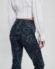 Eco High-Rise Flare Adeline Denim Jeans In Wild Flower Print Wash Eco High-Rise Flare Adeline Denim Jeans In Wild Flower Print Wash