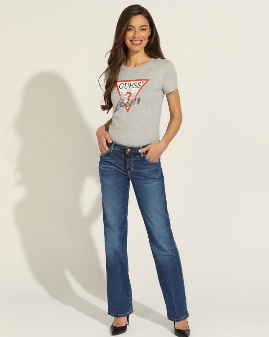 Low-Rise Sexy Straight Denim Jeans In Refined Vintage Wash Low-Rise Sexy Straight Denim Jeans In Refined Vintage Wash