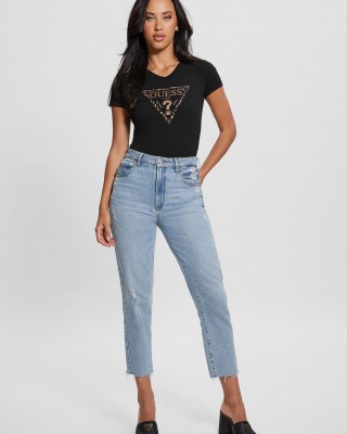 Black Leo Triangle Logo T-Shirt