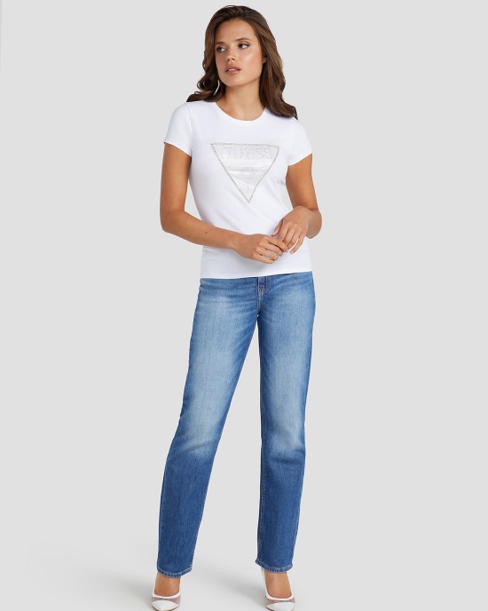 Eco White Crystal Logo T-Shirt Eco White Crystal Logo T-Shirt
