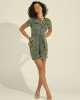 Eco Leaf Green Wash Stella Mini Dress Eco Leaf Green Wash Stella Mini Dress