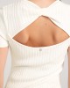 White Anne Sweater Mini Dress White Anne Sweater Mini Dress