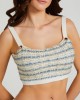 Light Blue Amy Tweed Knit Top Light Blue Amy Tweed Knit Top