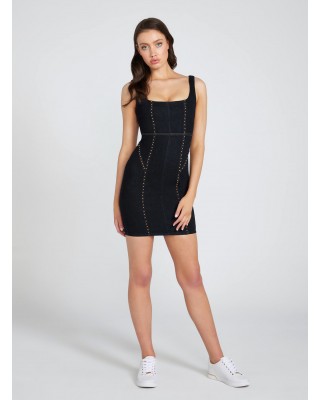 Cassie Studded Denim Mini Dress