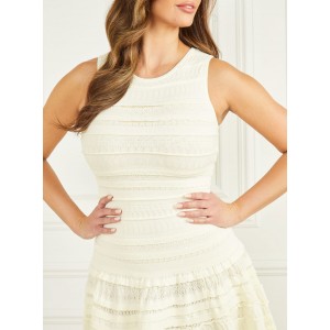 Marciano Pearl White Bethany Mini Dress