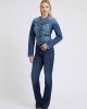 Eco Mid-Rise Slim Sexy Boot Denim Jeans In Carrie Dark Wash Eco Mid-Rise Slim Sexy Boot Denim Jeans In Carrie Dark Wash