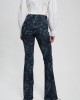 Eco High-Rise Flare Adeline Denim Jeans In Wild Flower Print Wash Eco High-Rise Flare Adeline Denim Jeans In Wild Flower Print Wash