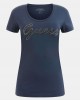 Eco Blackened Blue Adriana Logo T-Shirt Eco Blackened Blue Adriana Logo T-Shirt