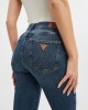 High-Rise Sexy Flared Denim Jeans In Blue Fog Wash