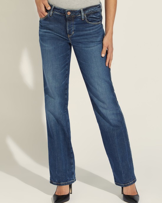 Low-Rise Sexy Straight Denim Jeans In Refined Vintage Wash Low-Rise Sexy Straight Denim Jeans In Refined Vintage Wash