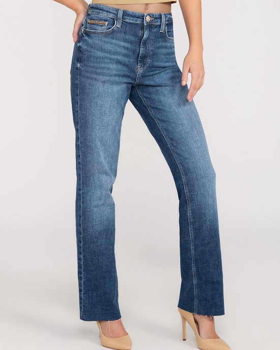 Mid-Rise Straight Leg 80s Denim Jeans In Etosha Wash Mid-Rise Straight Leg 80s Denim Jeans In Etosha Wash