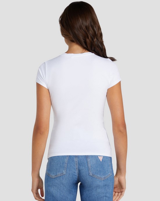Eco White Crystal Logo T-Shirt Eco White Crystal Logo T-Shirt