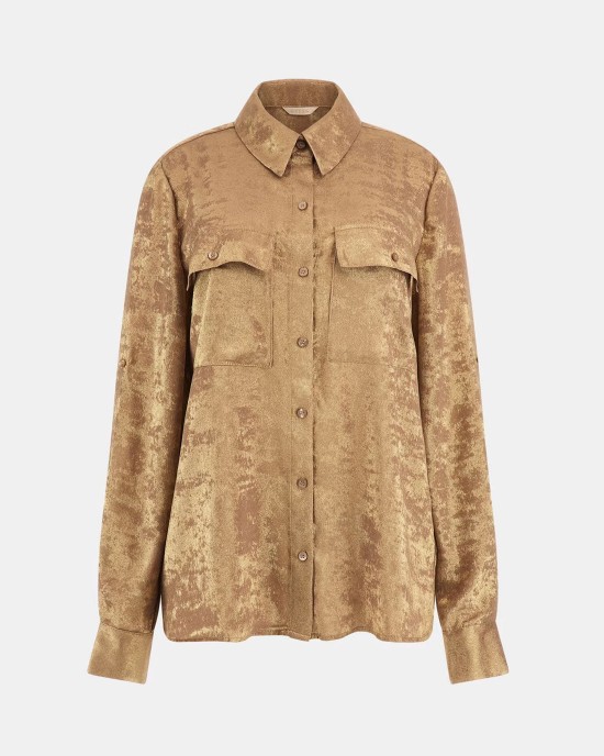 Gold Metallic Annamaria Top Gold Metallic Annamaria Top