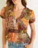 Eco Paisley Print Lila Top Eco Paisley Print Lila Top
