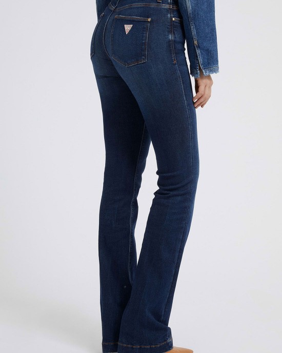 Eco Mid-Rise Slim Sexy Boot Denim Jeans In Carrie Dark Wash Eco Mid-Rise Slim Sexy Boot Denim Jeans In Carrie Dark Wash