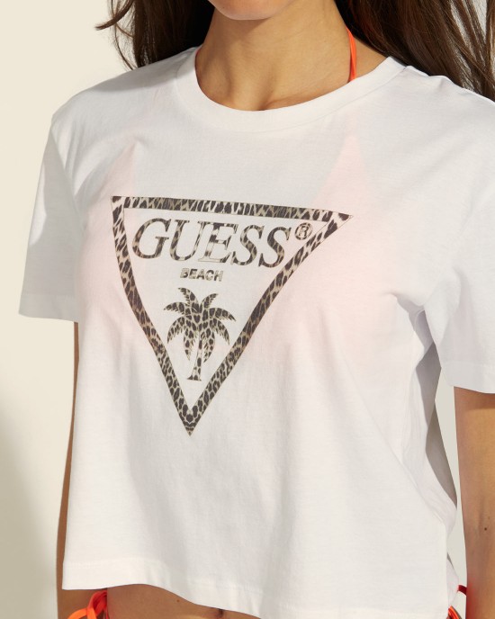 White Beach Logo Crop T-Shirt White Beach Logo Crop T-Shirt