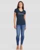 Eco Blackened Blue Adriana Logo T-Shirt Eco Blackened Blue Adriana Logo T-Shirt