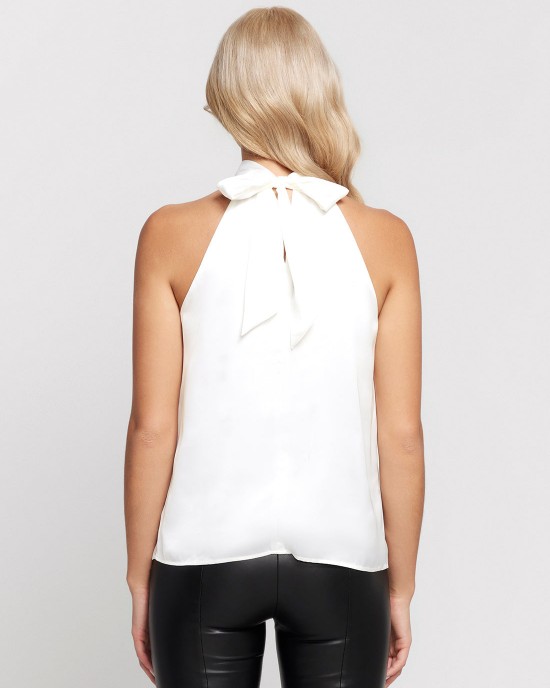 Marciano White Erika Halter Neck Top Marciano White Erika Halter Neck Top