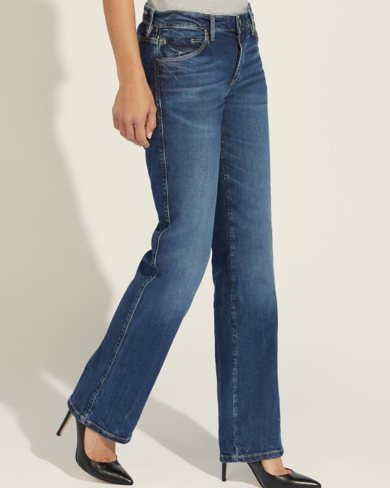 Low-Rise Sexy Straight Denim Jeans In Refined Vintage Wash Low-Rise Sexy Straight Denim Jeans In Refined Vintage Wash
