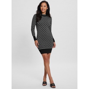 Black Lise Logo Mini Dress