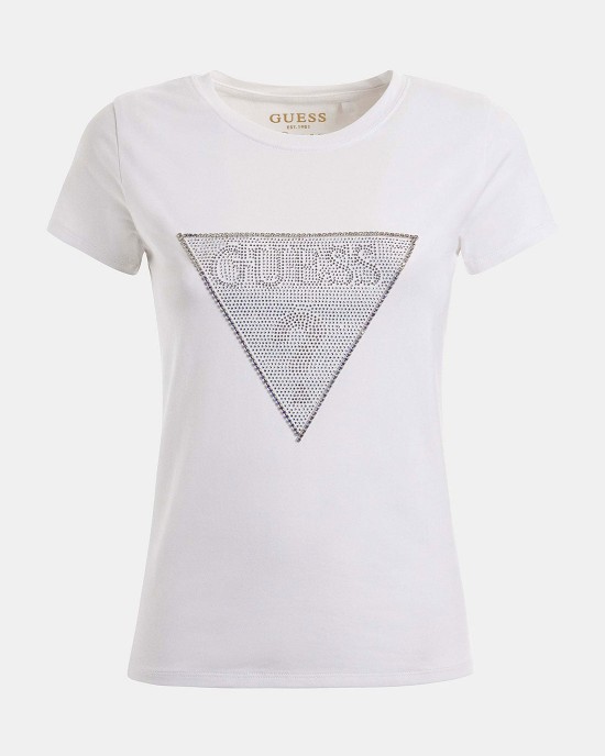 Eco White Crystal Logo T-Shirt Eco White Crystal Logo T-Shirt