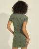 Eco Leaf Green Wash Stella Mini Dress Eco Leaf Green Wash Stella Mini Dress