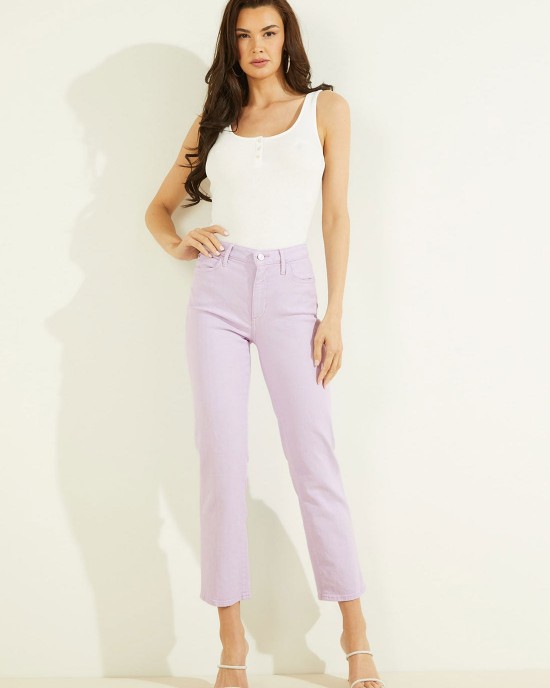 High-Rise 1981 Ankle Straight Leg Denim Jeans in Lavender Haze Wash High-Rise 1981 Ankle Straight Leg Denim Jeans in Lavender Haze Wash